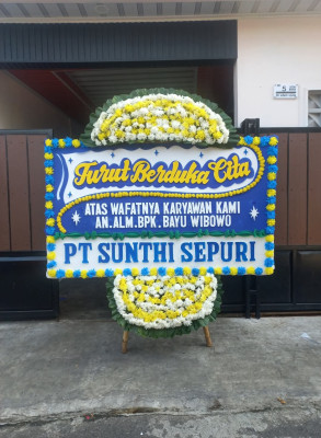 Papan Bunga Duka di Gabek Dua